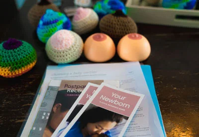 Teaching materials and newborn care models for childbirth education